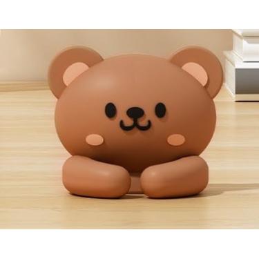 Imagem de 6 peças organizador de cabos de animal fofo adorável panda coelho em forma de urso clipes de cabo de mesa suporte de cabo de gerenciamento para mesa de cabeceira fones de ouvido carregadores cabos USB