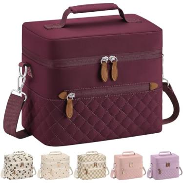 Imagem de Tenot Lancheira isolada para mulheres, reutilizável, à prova de vazamento, lancheira feminina para trabalho, elegante, acolchoada, lancheira para adultos, piquenique, viagem, caminhada, vinho