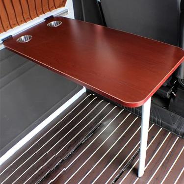 Imagem de Mesa de parede com suportes ajustáveis de aço – mesa dobrável para trailer, escritório, quarto ou cozinha – mesa dobrável branca