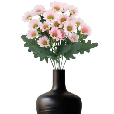 Imagem de Faux Mums – Decoração de flores de alpendre resistente aos raios UV, folhas de eucalipto resistentes à água, flores para o túmulo de Halloween, , casa, quintal, pátio, exterior, jardim, de