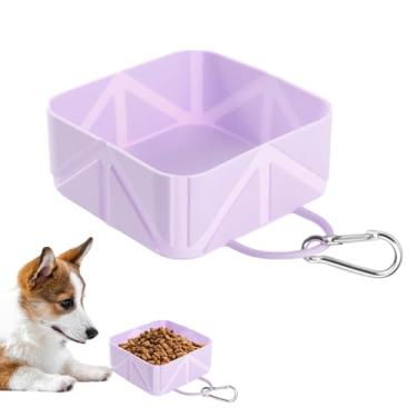 Imagem de Tigela de água portátil para cães | Alimentador dobrável para gatos | Tigela de alimentação externa de 500 ml para cães pequenos, médios, gatos, trailer, , , viagem, caminhada, acampamento