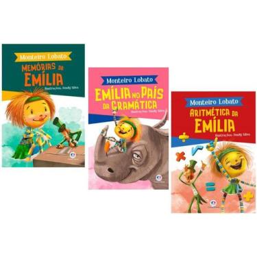 Imagem de Coleção Aventuras da Emília - 3 volumes - Kit de Livros, 3