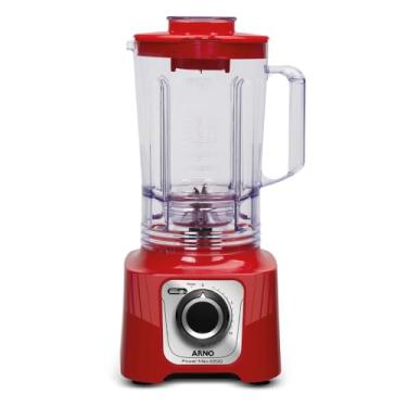 Imagem de Liquidificador Arno Powermax 2200W LN63, Vermelho, com 6 Lâminas Powelix Pro, 3,1L de Capacidade, 15 Velocidades e Design Moderno, 220V