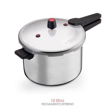Imagem de Panela de Pressão 10L com Fechamento Externo - Nacional