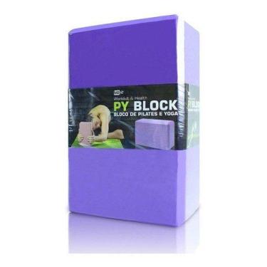 Imagem de Bloco De Yoga e Pilates para Equilíbrio Postura - MBFIT, Violeta escur