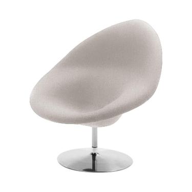 Imagem de Poltrona Design Gondula Linho Bege