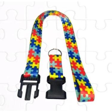 Imagem de Kit 3 Cordão Autismo/autista Tea Quebra Cabeça id203 - Genérico