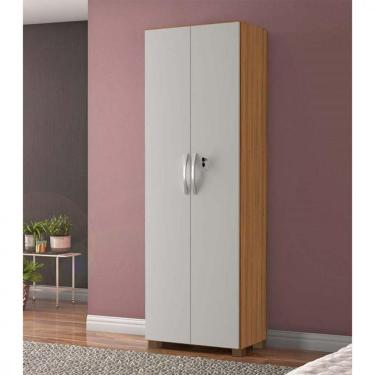 Imagem de Armário Notável Multiuso 2 Portas Com Chave Freijo/Off White