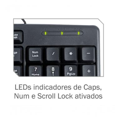 Imagem de Teclado Kb-3728u Preto Abnt2