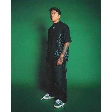 Imagem de Camiseta Huge Preta Approve X Loud Tamanho:P, P