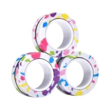 Imagem de Conjunto De Anéis Magnéticos Para Meninos Adolescentes, Brinquedo Fidg