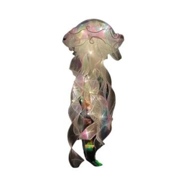 Imagem de Lanterna LED Atmosférica De Água-Viva Com Fita E Contas, Alimentada Po