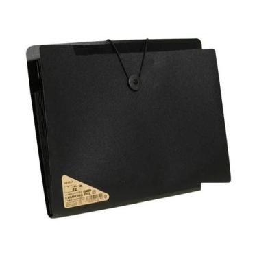 Imagem de Pasta Expansível A4 Horizontal Para Organização De Documentos Com Bols