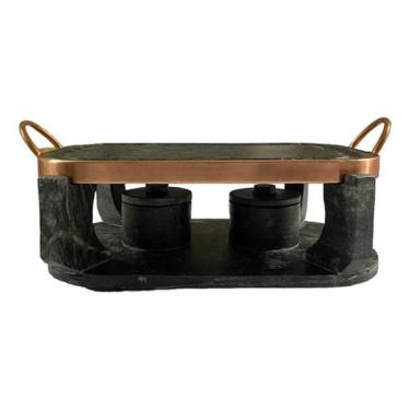 Imagem de Chapa Oval De Pedra Sabão Gourmet Fondue Grande 31 Cm