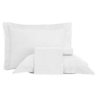 Imagem de Jogo De Cama King Altenburg Cetim 300 Fios Branco