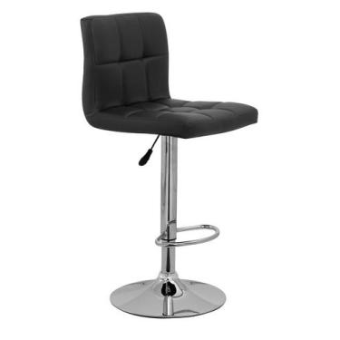 Imagem de Banqueta Gomos Confort  , Giratoria, com Regulagem de Altura Preta - D