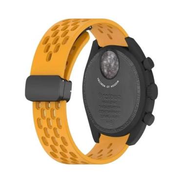 Imagem de Pulseira De Silicone Esportiva Magnética De 40mm Para Omega X Swatch N