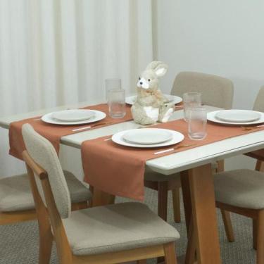 Imagem de Caminho Trilho Corredor de Mesa Essence Tecido Linho 130x40cm com Bain