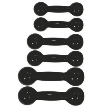 Imagem de Kit 3 Pares Halteres Emborrachados Pesos 1kg, 4kg e 5kg-Unissex