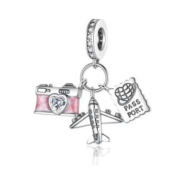 Imagem de Pingente Charm Prata Torre Do Amor Para Fabricação De Joias E Pulseira