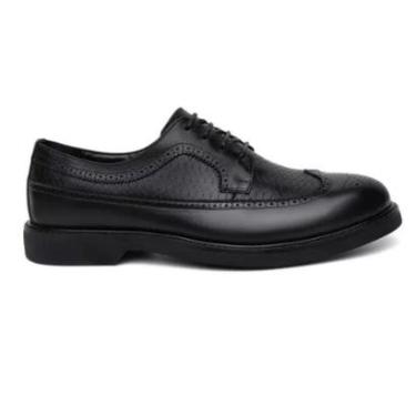 Imagem de Sapato Social Croco Brogue Centuria Italiano Couro Preto-Masculino