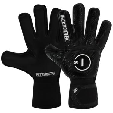 Imagem de Luva de Goleiro Campo e Society Semi Profissional N1 Starter Cor:Black, Tamanho:10