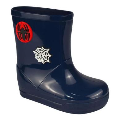 Imagem de Bota Galocha Menino Infantil Luelua Spiderman Aranha 41824 Azul, 25.26