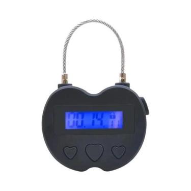 Imagem de Cadeado Com Display LCD HD E Luz De Fundo Em Liga De Zinco, Temporizad