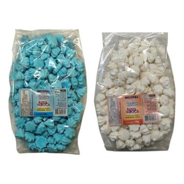 Imagem de Mini Suspiro Artesanal 2x140g Aprox. 400unid. Escolher Cores - INCOPAL