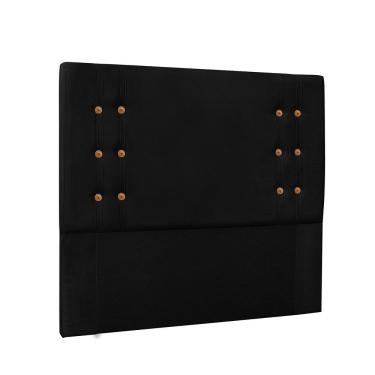 Imagem de Kit Cabeceira e Recamier Gênova Casal 140cm Estrutura Madeira Maciça Estofada em Suede...