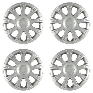 Imagem de Calota Aro 14" cor Prata Modelo Sandero/Logan 2009/13 (Jogo c/ 4 Calot
