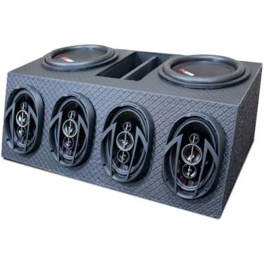 Imagem de Trio Goiano Som Automotivo Sub Etm Grave Medio Agudo 1020w - OESTESOM