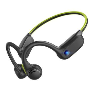 Imagem de Fones de ouvido de condução óssea Open Ear Bluetooth 5.3 verdes - Marc