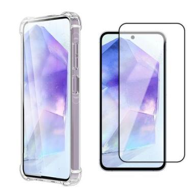 Imagem de Kit Capa Capinha Para Galaxy A55 Anti Impacto + Película 3d - Danet, T