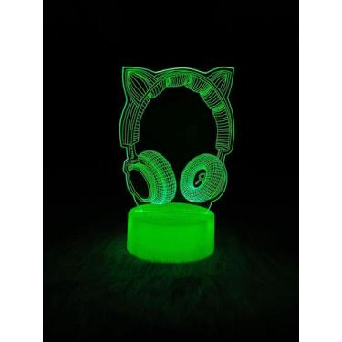 Imagem de Fone de ouvido 3D Night Light E-Sports Game Controller USB Atmosphere 