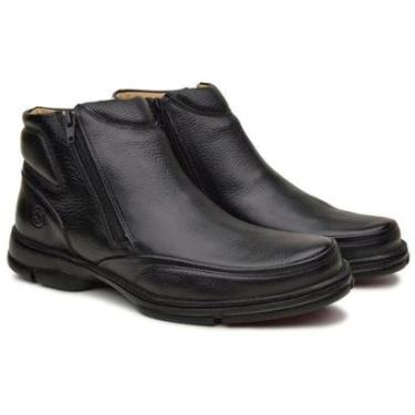 Imagem de Bota Anatomic Gel Masculino Couro Confortável Dia a Dia Leve-Masculino