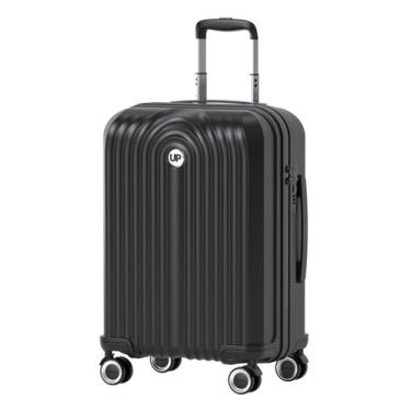 Imagem de Mala de Viagem Grande ABS Bombinhas Rodas Duplas 360 Up4you, G, Preto