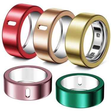 Imagem de Pacote com 5 capas de anel de TPU Hexasider para Oura Ring Gen 3/4, ta