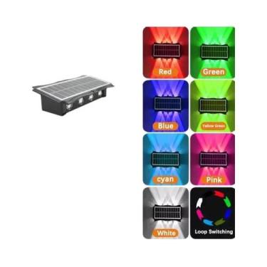 Imagem de Lâmpada De Parede LED Solar À Prova d'Água Para Iluminação Externa, De