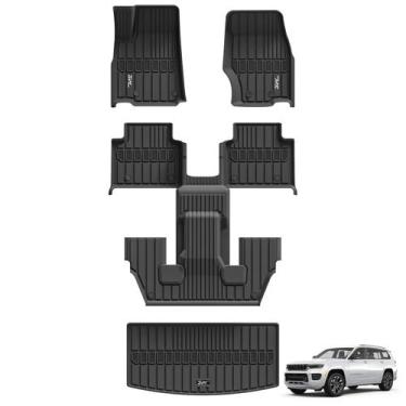 Imagem de Tapetes 3W Jeep Grand Cherokee L 2021-2026 em TPE - Jogo Completo
