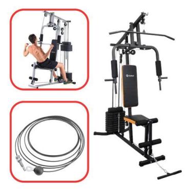 Imagem de Cabo De Aço Puxador Para Estação de Musculação Gallante 45Kg - Fit Hom