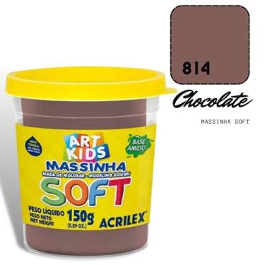 Imagem de Massinha de Modelar Acrilex Soft 150g Chocolate