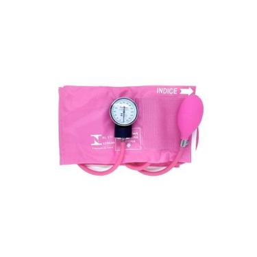 Imagem de Braçadeira C/Manguito Adulto Nylon tiras autocolantes Rosa - Premium