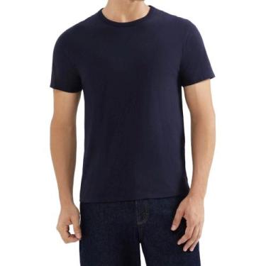 Imagem de Camiseta hering manga curta ref: 0299a masculino, Marinho, XXG