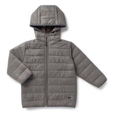 Imagem de Jaqueta ML Infantil Dame Dos Fibra C/ Capuz Masculino REF6687, Chumbo,