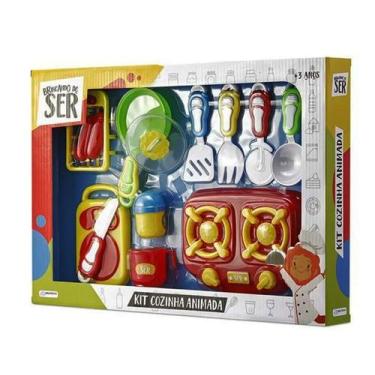 Imagem de Kit Infantil - Brincando de Ser - Chef - Cozinha Animada - Multikids