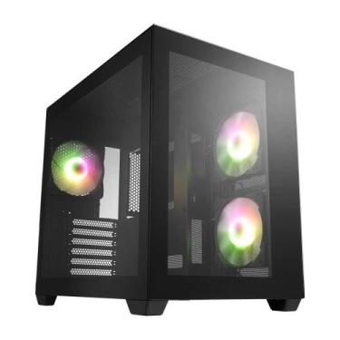 Imagem de Gabinete Gamer FSP CMT380, Mid Tower, RGB, ATX, Lateral em Vidro Tempe