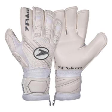 Imagem de Luva de Goleiro Campo Profissional Poker Eclipse, Branco, 10