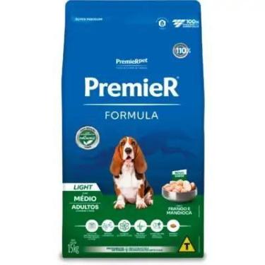 Imagem de Ração Seca Premier Fórmula Light para cães adultos de raças médias sab
