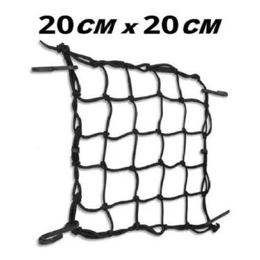 Imagem de Rede Elástica Moto Bagageiro Aranha 20 X20cm Motoboy Entrega - JodiSho